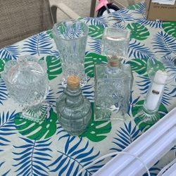 Assorted Glass Vase, Candy Bowl