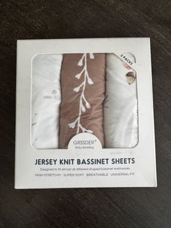 Jersey Knit Bassinet Sheets