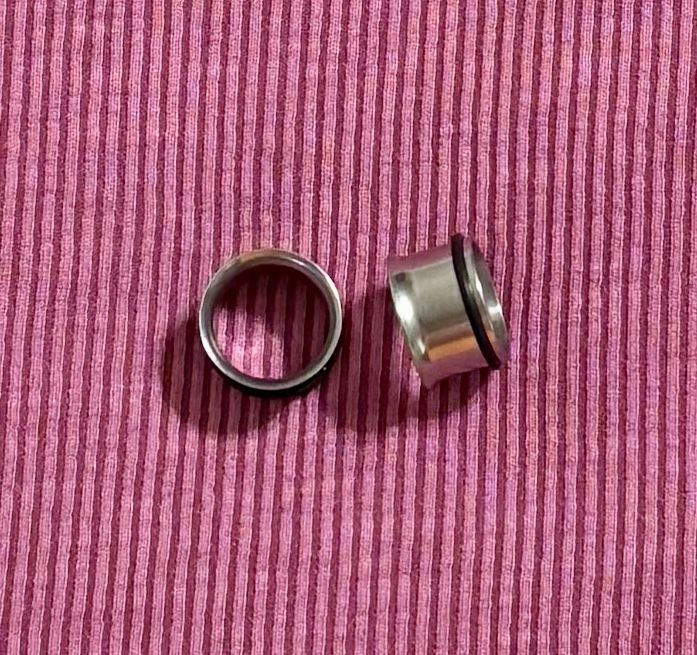 15mm Silver Stainless Steel Single Flare Tunnels Gauges Body Jewelry