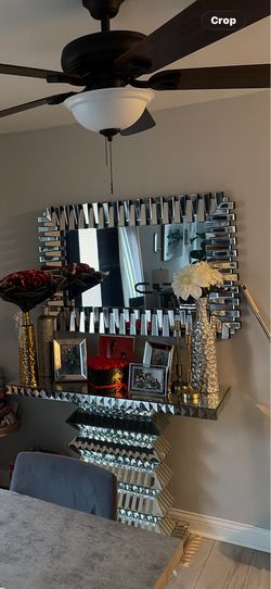 Matching mirror and console