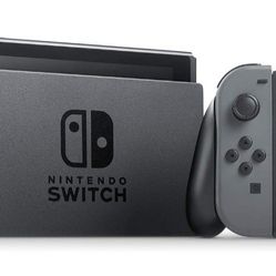 Nintendo Switch Console w/ Gray Joy-Con Controllers [Bundle]