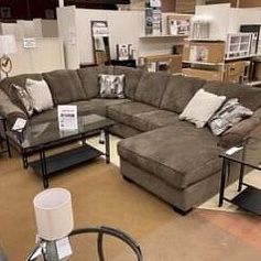 Brown Graftin 3 Piece Teak Sectional Couch 👍 Brand New 👍 Fastest Delivery 🚚 