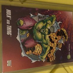 Hulk And Thing 1991  #98 Marvel Card Mint Condition 