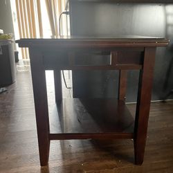 End Table Dark Brown 