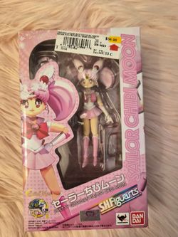 SH Figuarts Pretty Guardian Sailor Chibi Moon Action Figure 20th Anniversary Bandai EUC