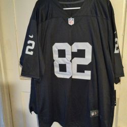 Blank #82 Silver And Black Jersey Xl