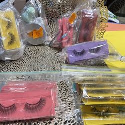 $30 For All ( 20 Lashes, Beauty Blenders, Eyebrow Brushes, Hair Clips, Brush Cleaners, Spoolies )