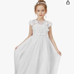 Girls White Dress 