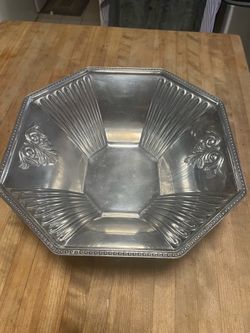 Vintage Lenox metal serving bowl