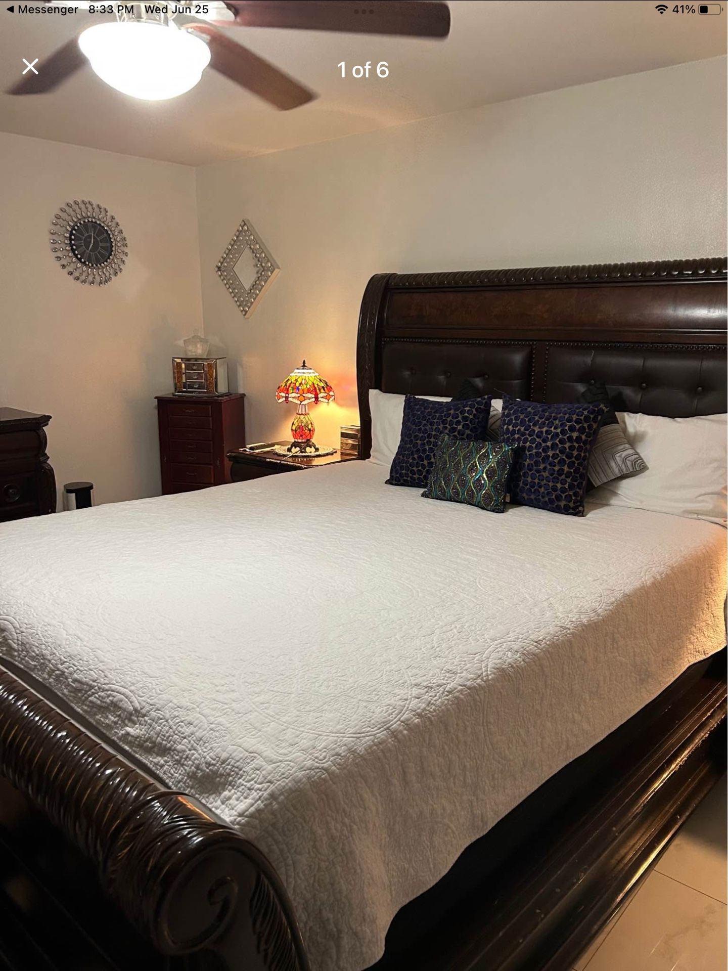 Elegant California King Bedroom Set