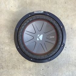 KICKER - CompR 10" Dual-Voice-Coil 2-Ohm Subwoofer - Blacke