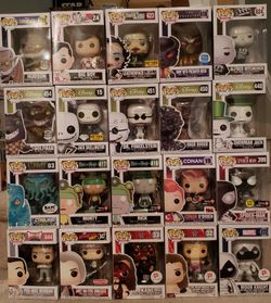 Various Funko pop and dorbz