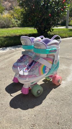 Rainbow Roller Skates