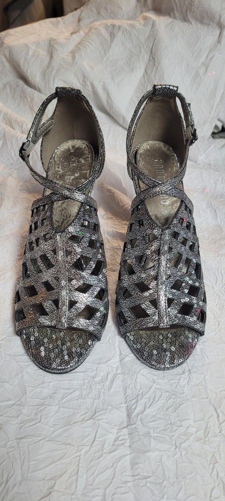 Gray High Hills Shoes