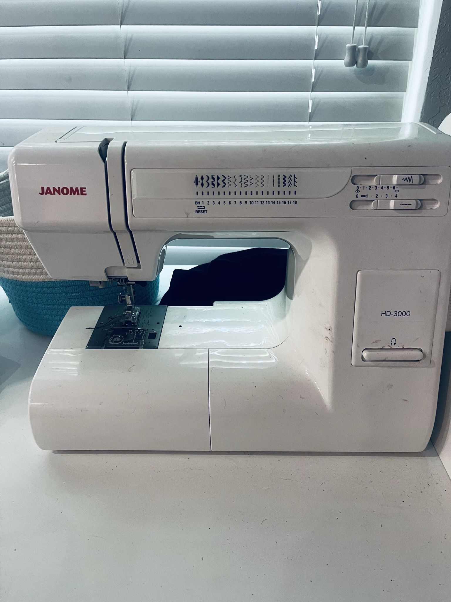 Janome HD3000 Heavy-Duty Sewing Machine with 18 Built-in Stitches + Hard  Case for Sale in Cypress, TX - OfferUp