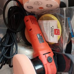 6” Griots vented orbital machine extra back plates pad with it all new