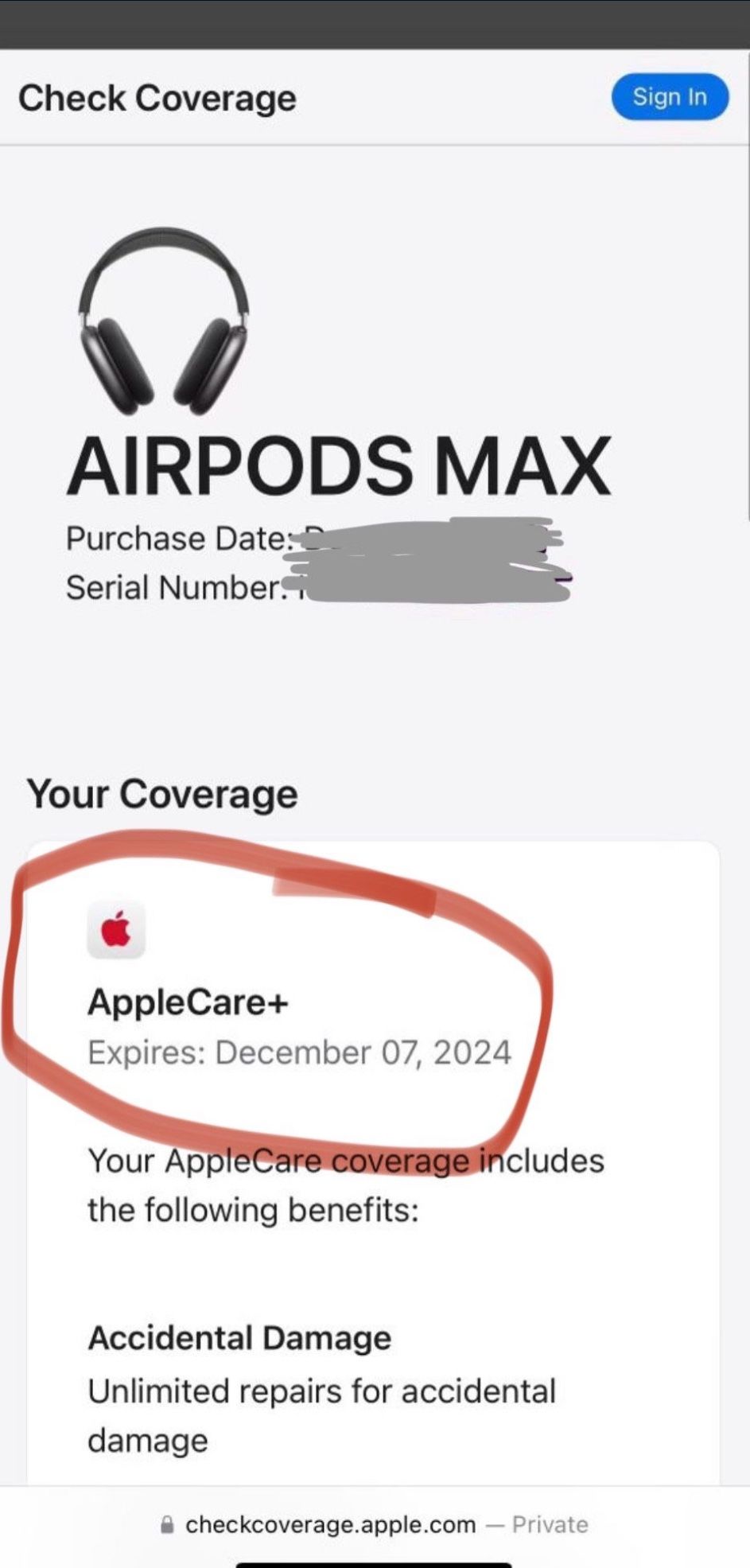 Brand New AirPods Max (Comes With AppleCare + Receipt) for Sale in