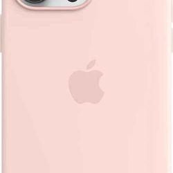 Apple iPhone 14 Plus Silicone Case with MagSafe - Chalk Pink