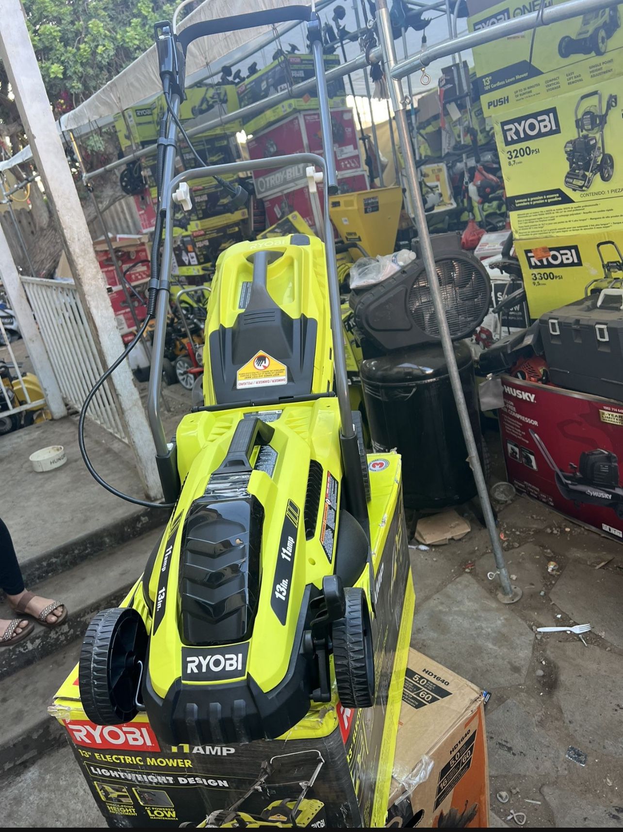 Exclusive RYOBI 13 in. 11 Amp Corded Electric Walk Behind Push