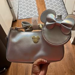 Disneys 100 Silver Handbag