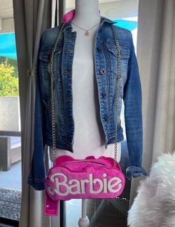 Hot pink Barbie crossbody purse from Hot Topic
