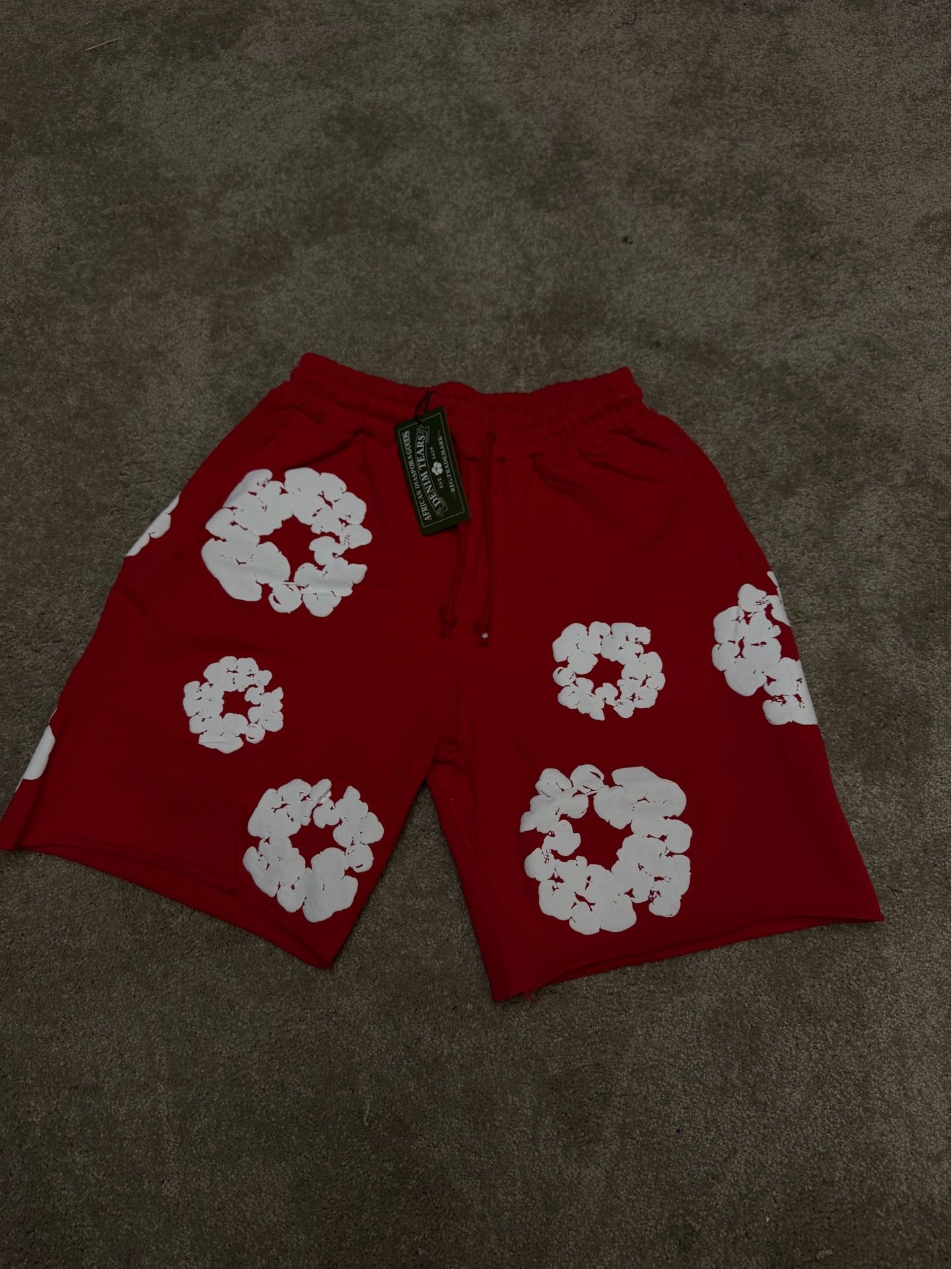 Denim tear shorts