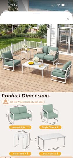5-Piece Outdoor Patio Furniture Set