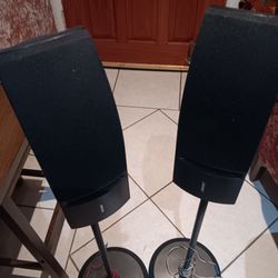 OSE SPEAKERS MODEL 161. WITH STAND.  BEAUTIFUL COMBINATION