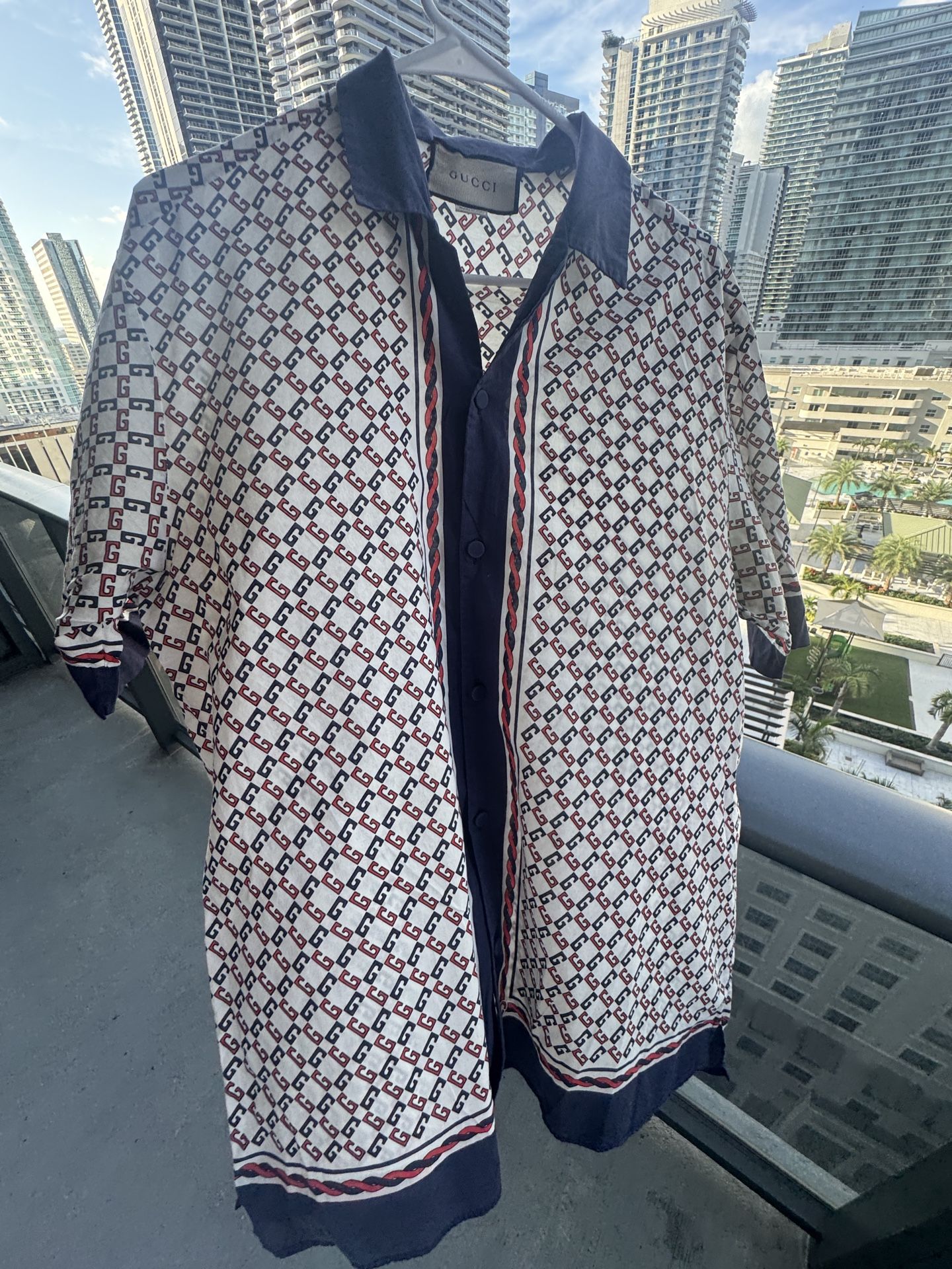 Gucci Monogram Button Up