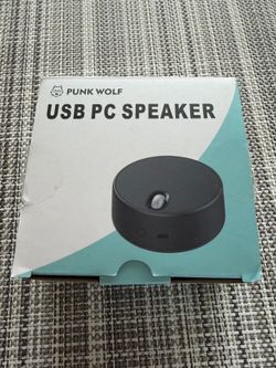 Punk Wolf USB-C Computer Speaker & Mic - Like New (Great for Zoom/Meetings)