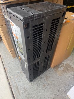 Heavy-Duty Black Plastic Storage Cabinet