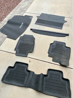 2025 Toyota RAV4 OEM all weather mats, cargo liner, cargo mat, privacy cover