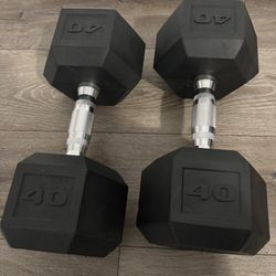 Pair of 40lb Dumbbells 