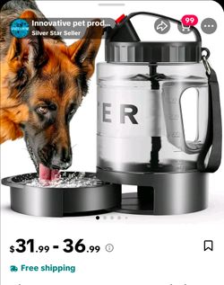 Portable water bowl