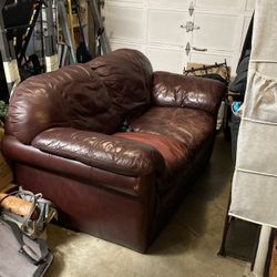 Free Leather Loveseat 