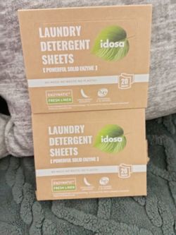 Idosa Laundry Detergent Sheets – 2 Boxes