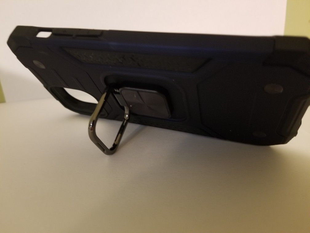 iPhone 12 Case w/ metal stand mounted