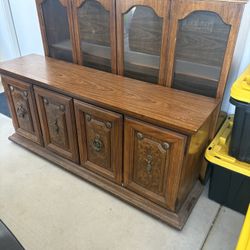 Selling Antique China Hutch w/ Matching Table
