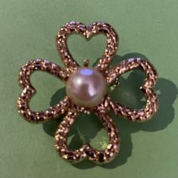 Brooch 4 Leaf Clover