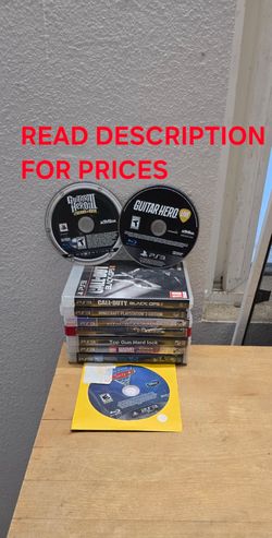 PS3 Games, Firm Price, Great Condition, Read Description For Details
