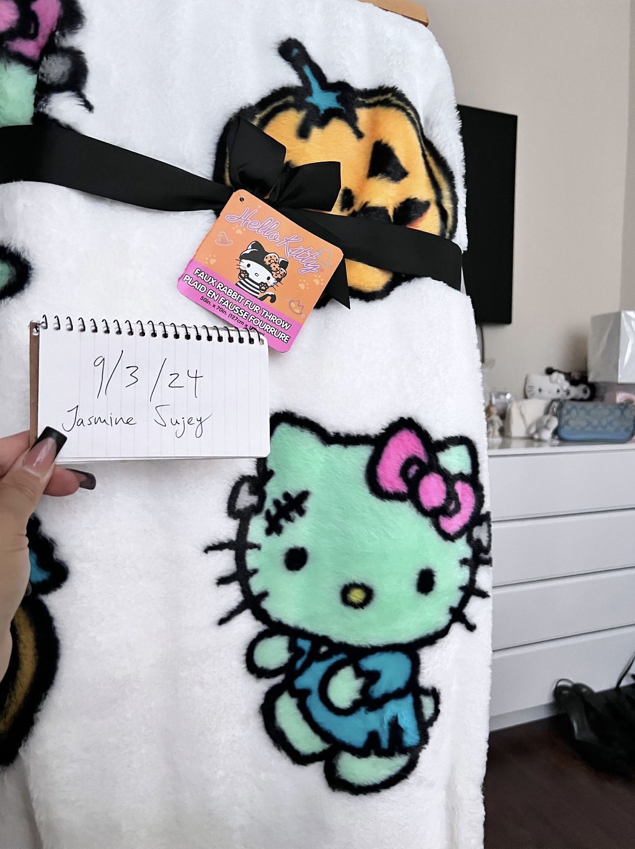 Hello Kitty Frankenstein Blanket