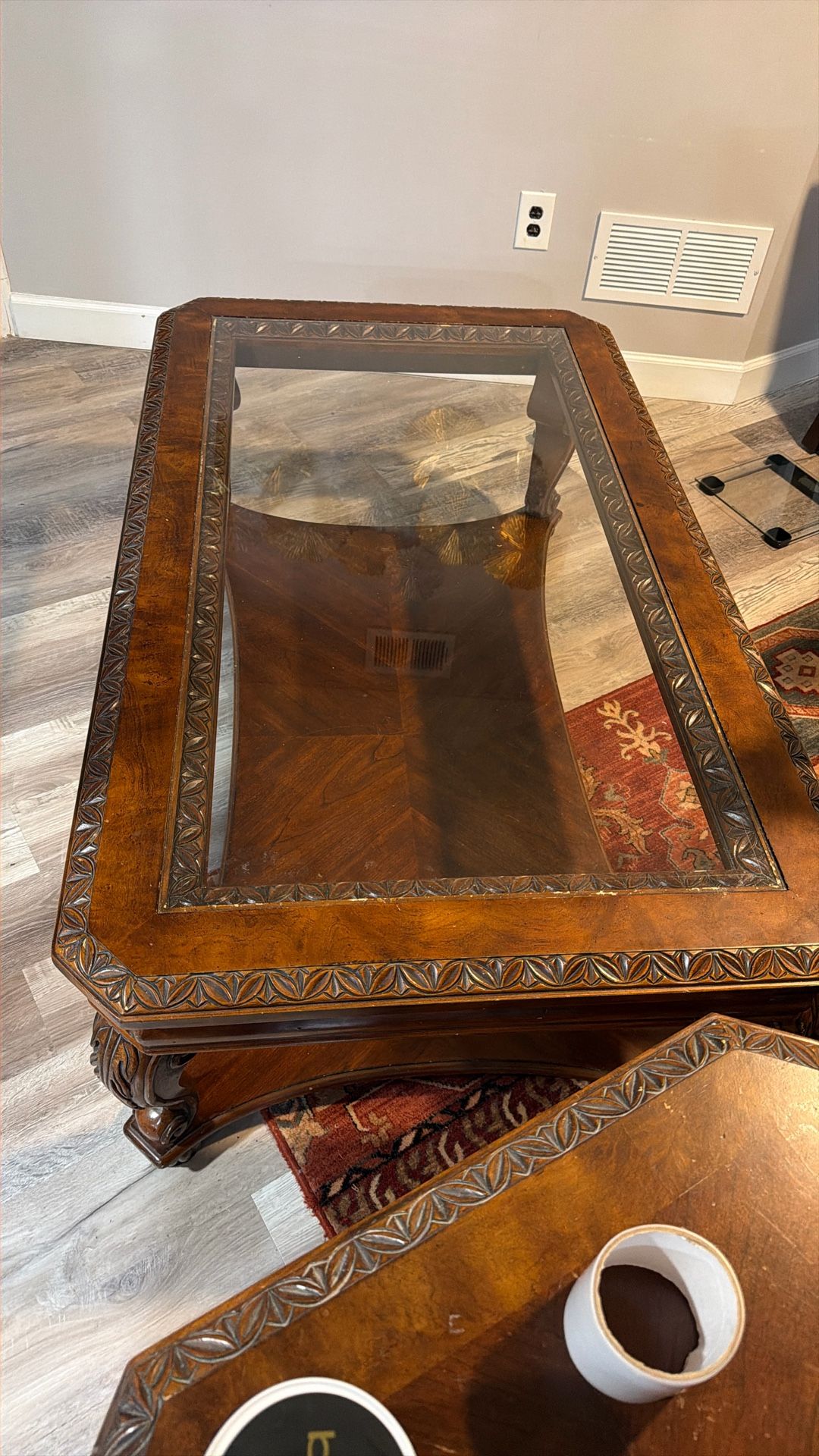 Gardener White Coffee Table And Side Table