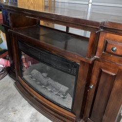 Fireplace TV Stand 