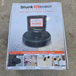 Shark EZ Robot Vacuum with Self-Empty Base  Row-by-Row Cleaning  Powerful Suction  Perfect for Pet Hair  Wi-Fi  Carpets & Hard Floors  RV910S