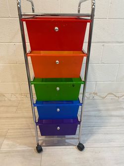 5 Drawer Rolling Cart by Simply Tidy