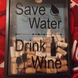 Black Wooden Cork Shadow Box, 11X14