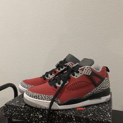 Jordan Spizike Low Gym Red/Black-Wolf Grey — Size 8.5 — Brand New w/ Box