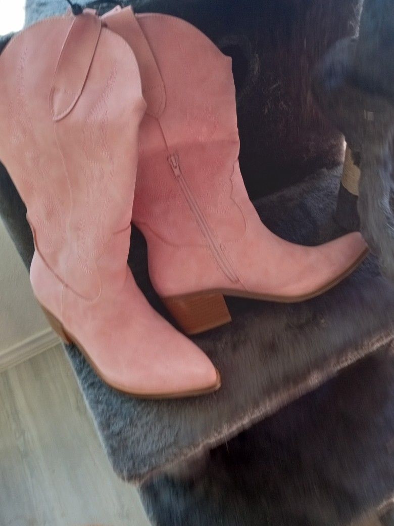 Pink Cowboy Boots