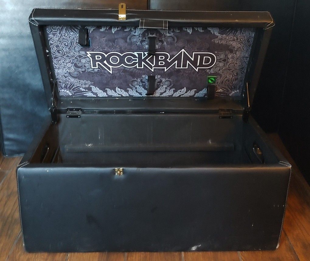 Guitar Hero Rock Band Storage Ottoman 1 Storage Tray Xbox Playstation Wii