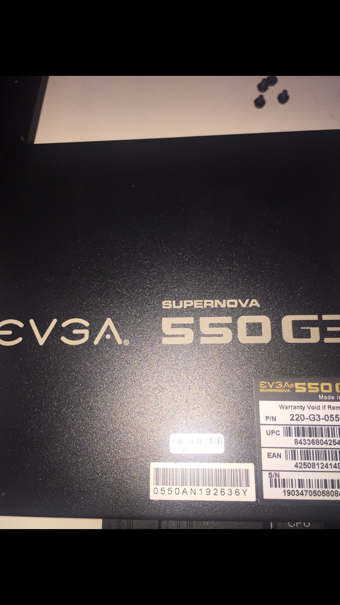 EVGA 550 G3 SUPERNOVA power supply